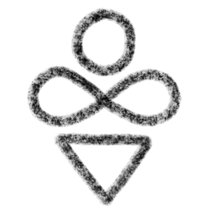 Strong and Brave Symbol Light Charcoal